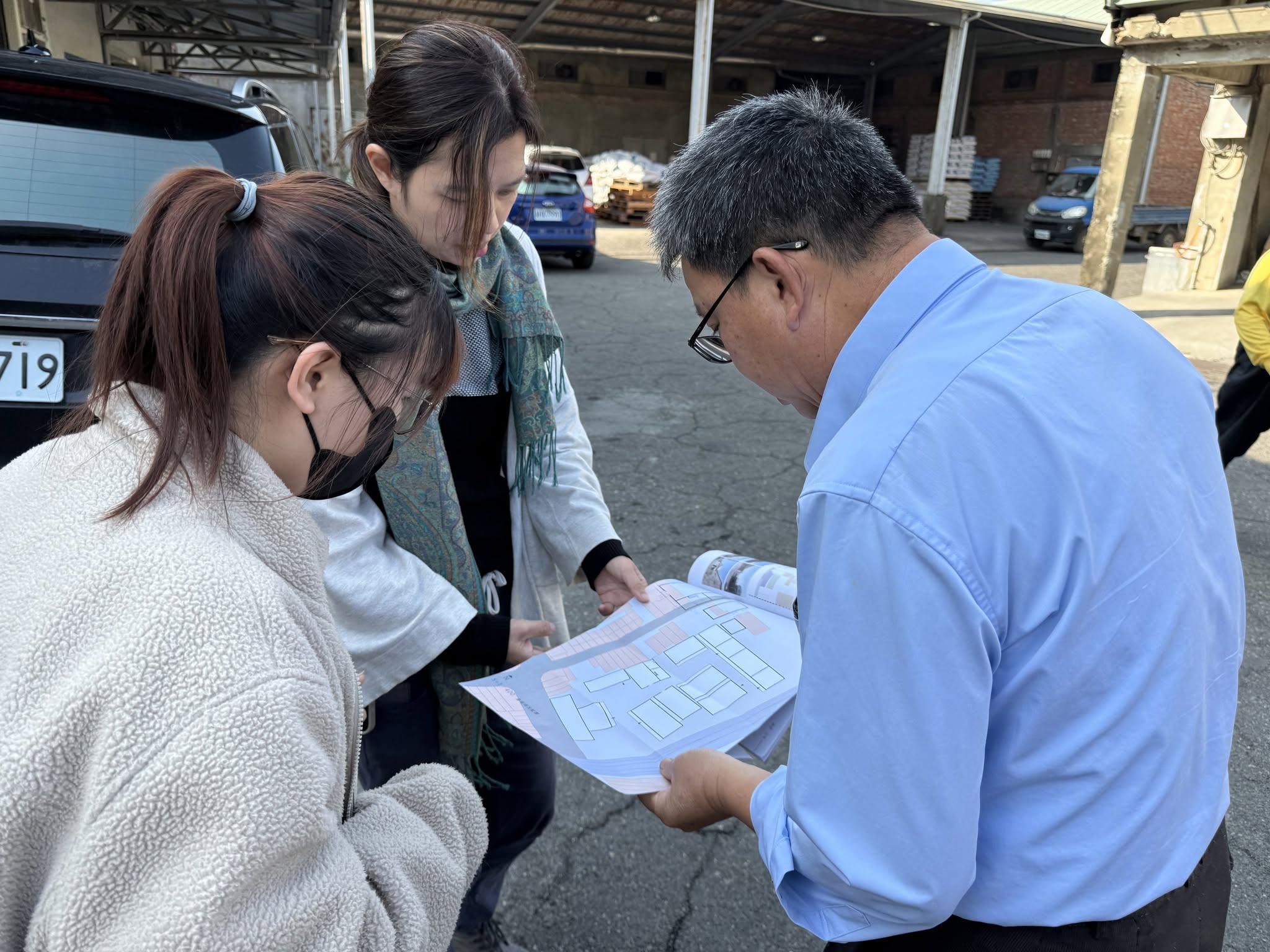 向供銷部主任民雄鄉農會倉庫測繪圖
